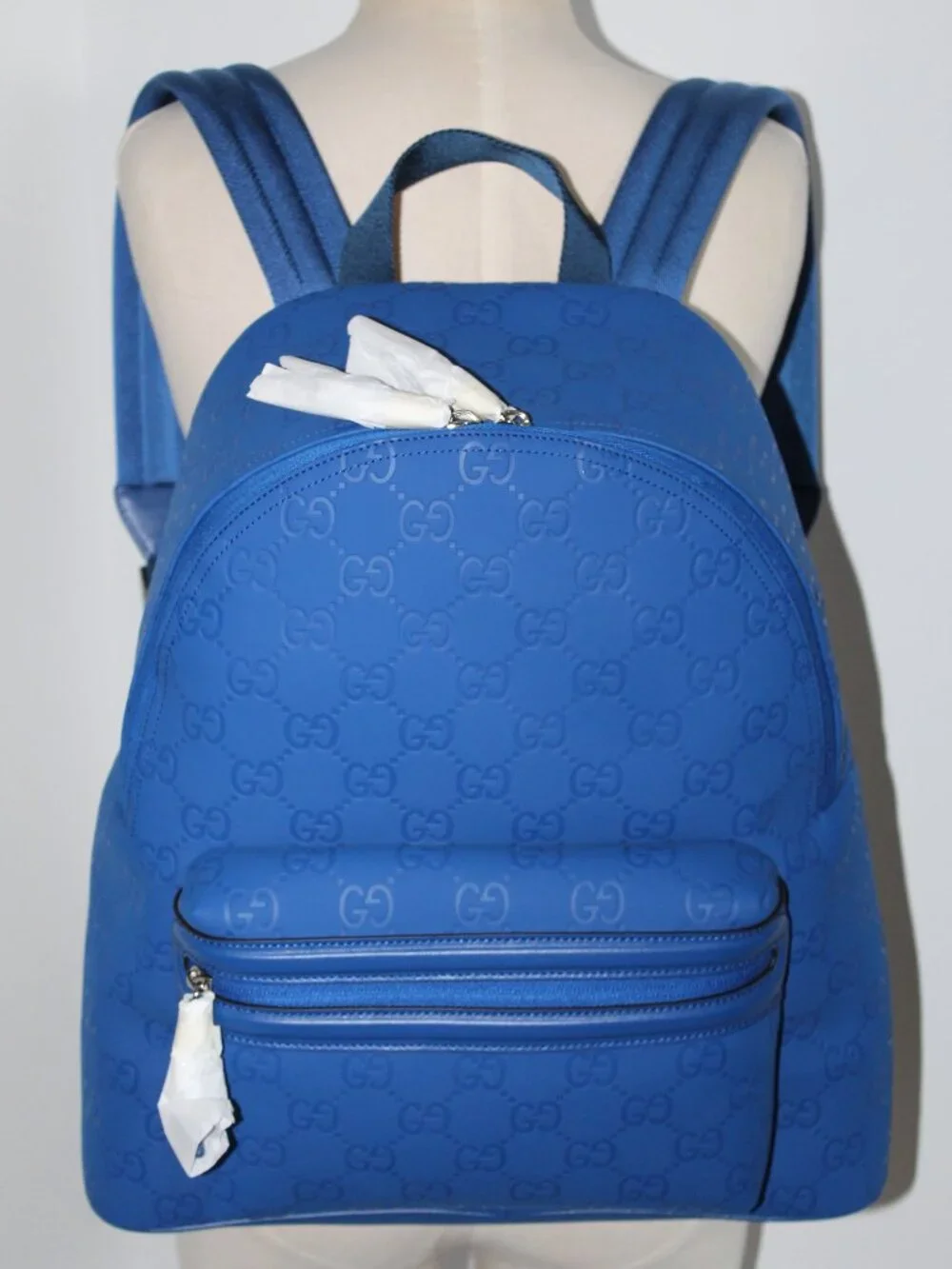 NEW Gucci GG Rubber Effect Backpack Edge 834491 UNISEX